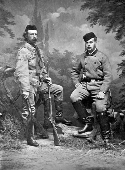 General George A. Custer und Großherzog Alexis in Jagdkleidung, 1872 von David Frances Barry